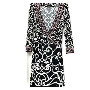 Classic deep V neck dress